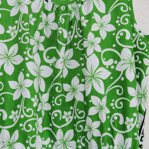 カンガのワンピース｜サイドリボン / ボタニカル柄 ワンピース