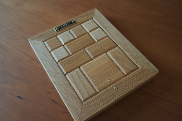 木のパズル『箱入り娘』：ホワイトオーク無垢材 5枚目の画像