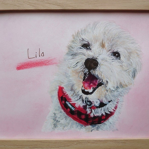 ペット 犬 似顔絵 描きます （B5サイズ） 絵画 りんりんPOP 通販