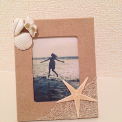 値下げしました【送料無料】Ocean mini photo frame〜沖縄〜ミニフォトフレーム 1枚目の画像