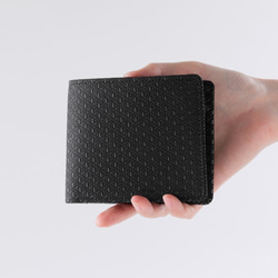 甲州印伝 「ラウンドファスナー束入」 変わり市松（小）柄 長財布 印傳