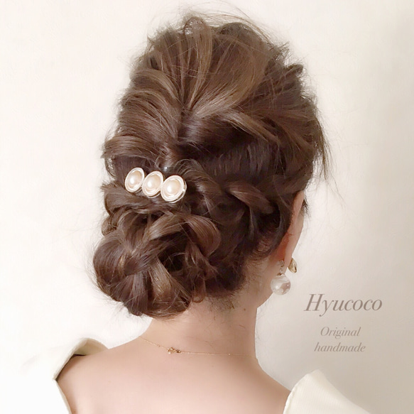 パール＊ヘアクリップ 1枚目の画像