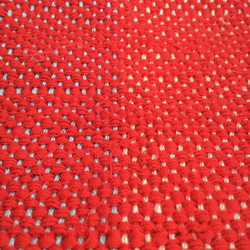「裂き織り」ミニバッグ 【レッド（赤）】 4枚目の画像