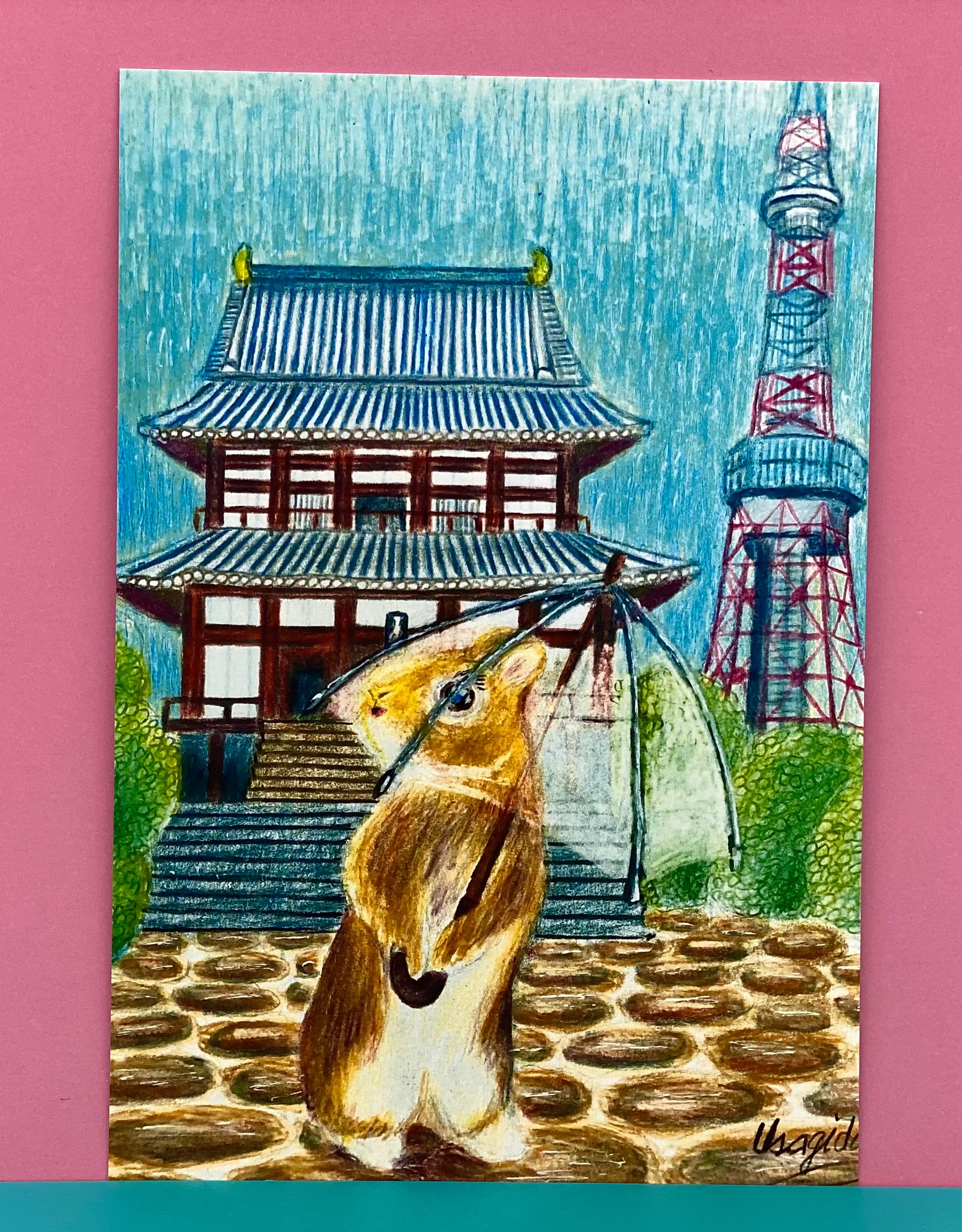 ★ のん★パステルレンガ★絵本から飛び出したうさぎさん★ハートのストーン★