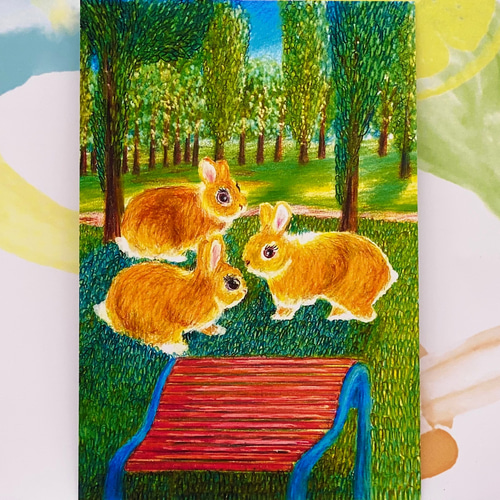 サマーSALE[うさぎの夏っぽいポストカードを集めました]ポスト