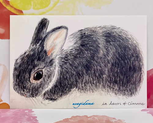 木製プラークうさぎちゃん♡ヴィンテージカード·͜· ♡ 0_cfe6182317274bd6fa0a3030d329