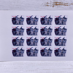 ねこのレターセット　封筒3枚　便箋6枚　シール2種類付き　 5枚目の画像