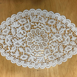 アイリッシュクロッシェレースのミニドイリー その他インテリア雑貨 白