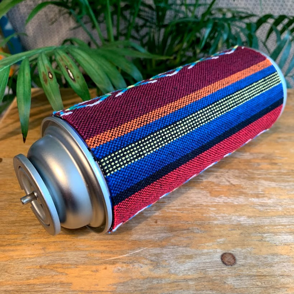 CB缶(カセットガス)マグネットカバー＊ペンドルトン風メキシカンドビー織⑥ 3枚目の画像
