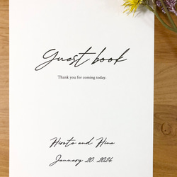 ゲストブック　芳名帳　シンプル 4枚目の画像