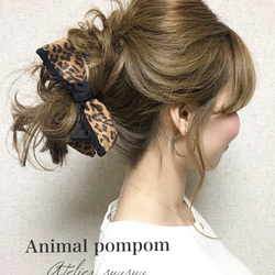 Animal pompomバナナクリップ 1枚目の画像