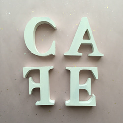 アルファベット オブジェ CAFE 4文字 3枚目の画像