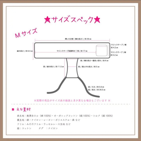 サニタリーショーツ / 和柄 / 紫 / フリフリ有（紺,薄紫） 7枚目の画像