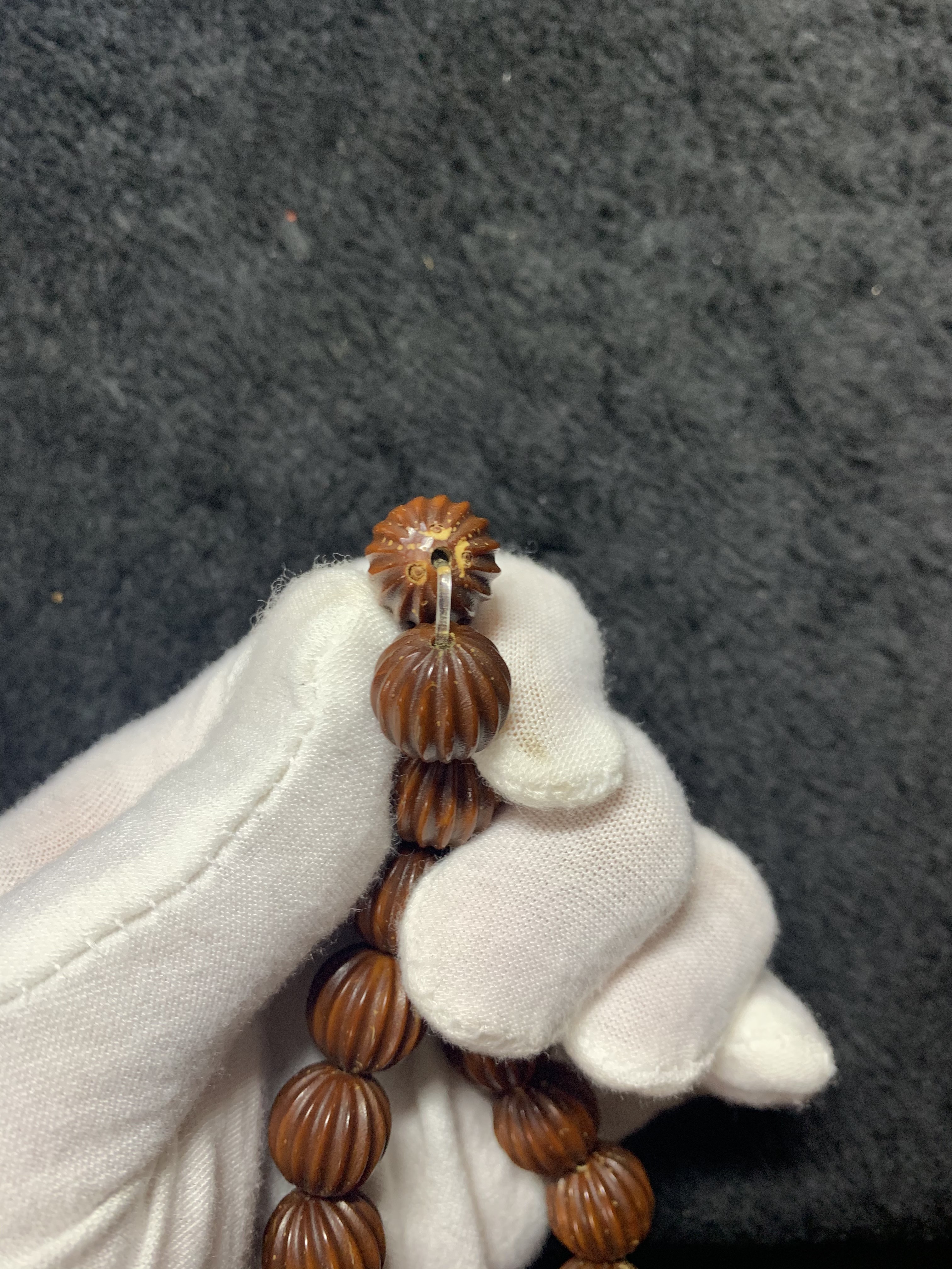 ルドラクシャ紫金鼠菩提彫刻1327