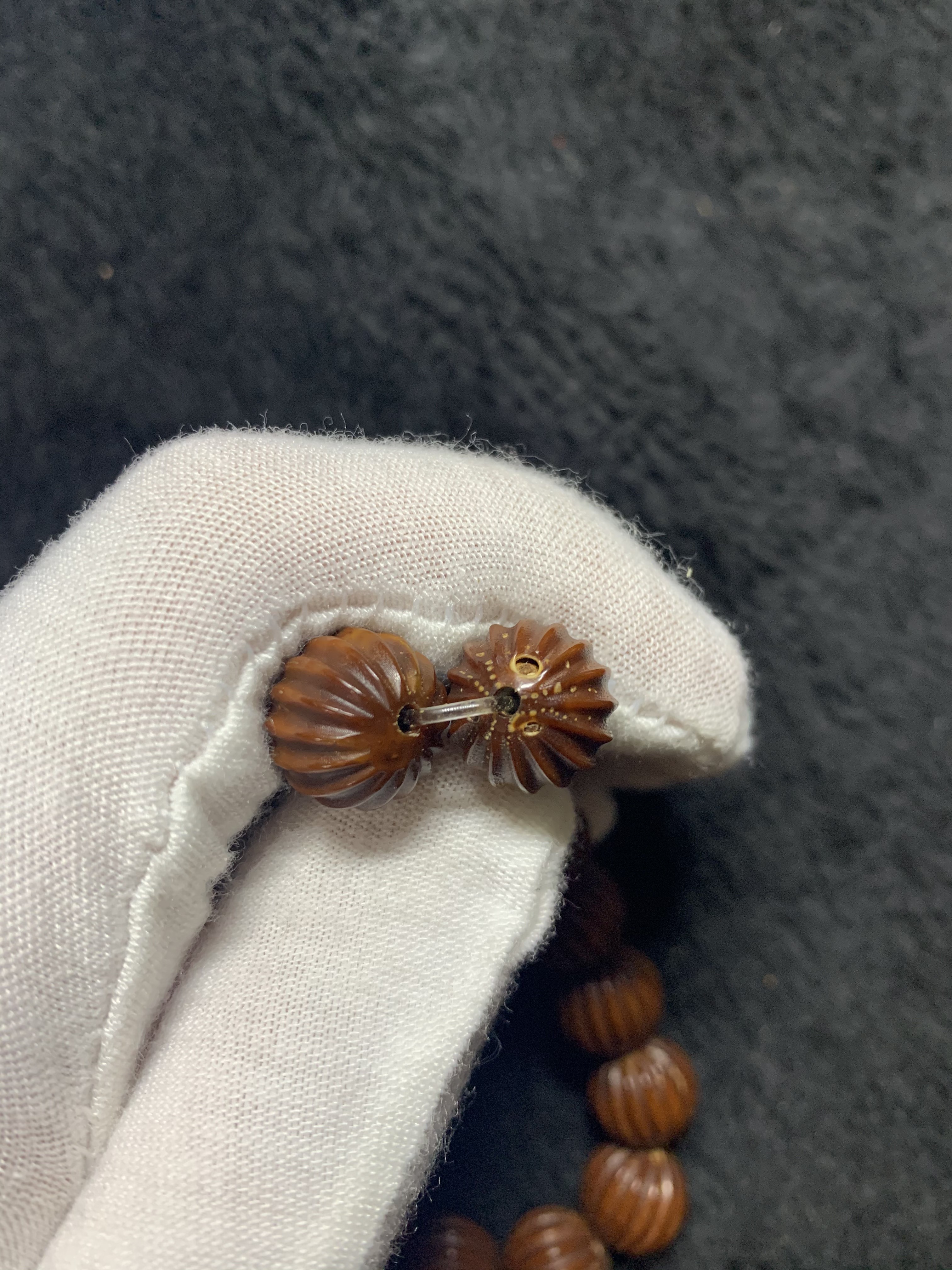 ルドラクシャ紫金鼠菩提彫刻1327