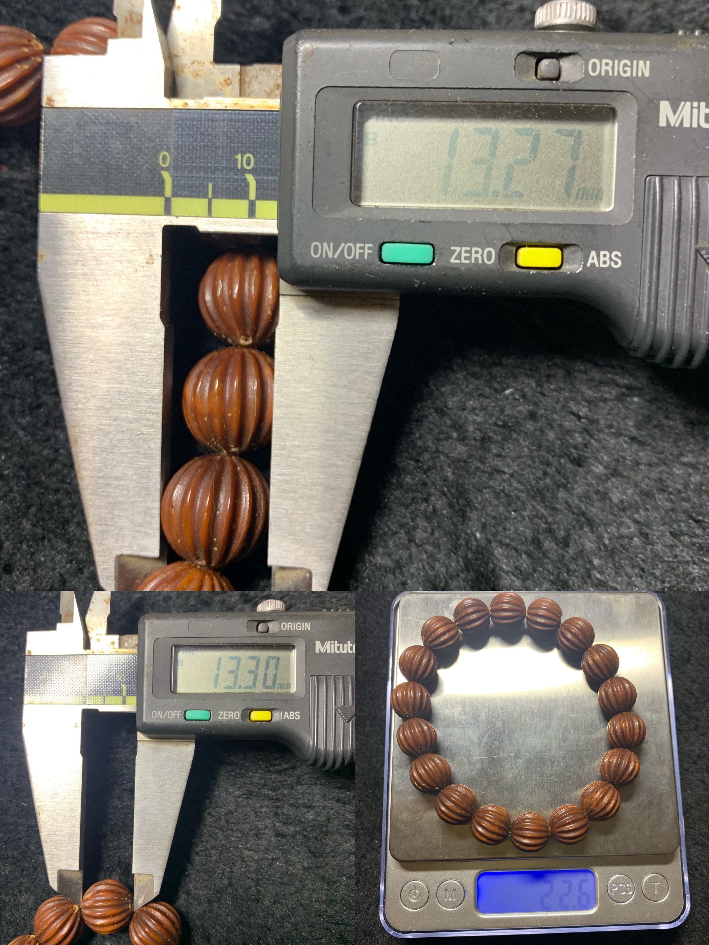 ルドラクシャ紫金鼠菩提彫刻1327