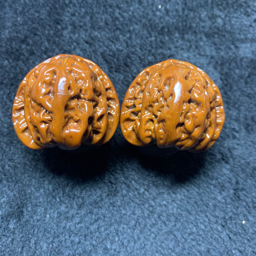 遊ぶ胡桃、文玩核桃、クルミ403935/38.5g その他素材 鏡淞堂260040