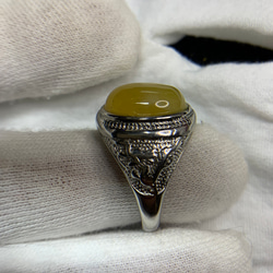 天然蜜蝋琥珀指輪13821764/8.6g 3枚目の画像