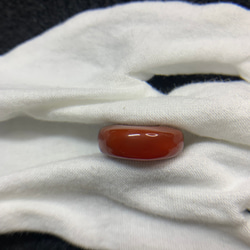 天然石南紅瑪瑙平安ボタン/ドーナツ型2043773/4.5g 3枚目の画像
