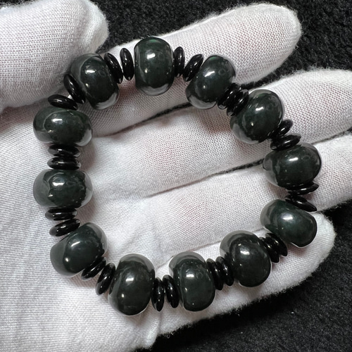 漢双竜文玉飾り青玉