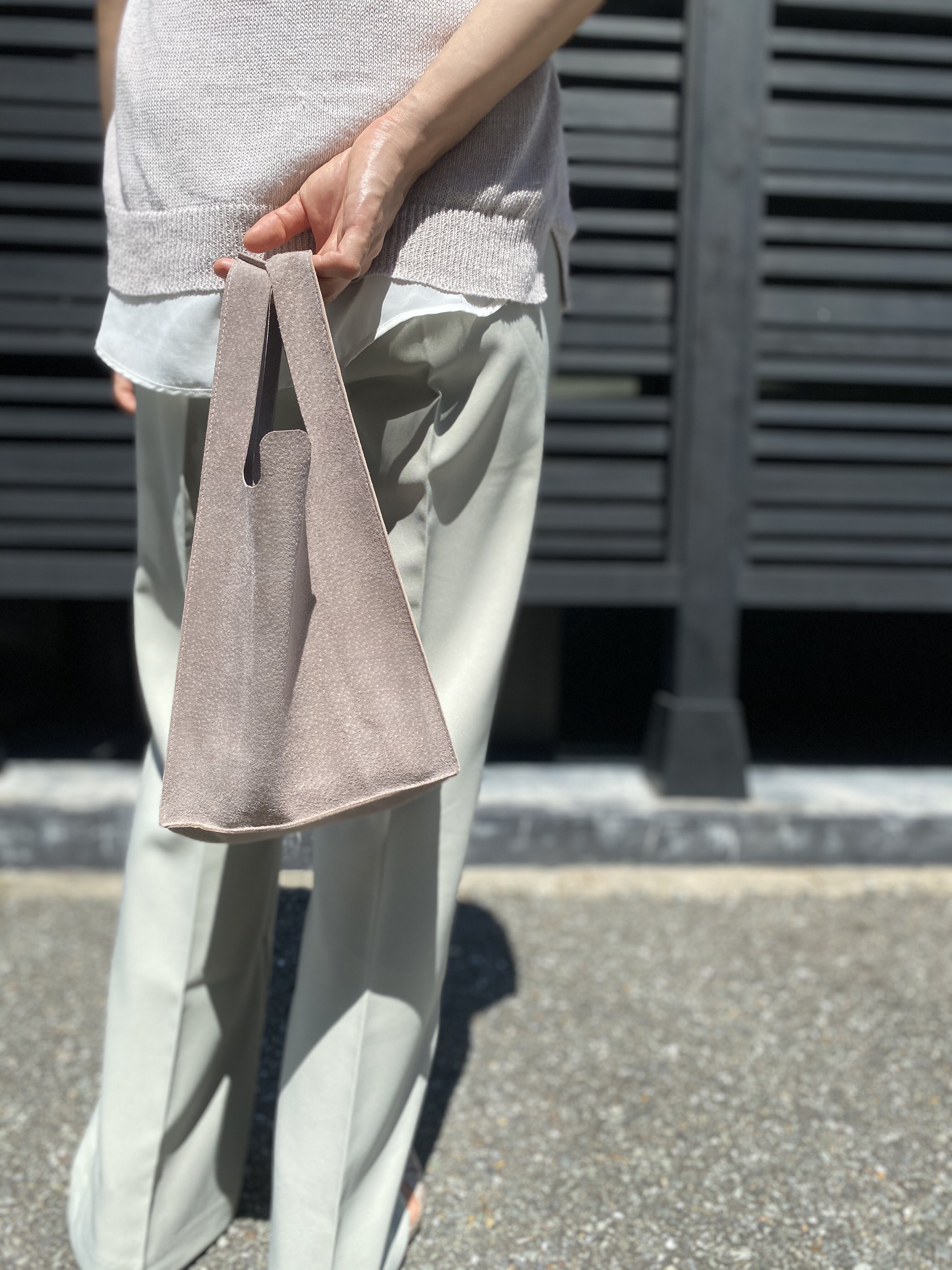 本革 レジブクロ M レザー レジ袋 トートバッグ ミニトート