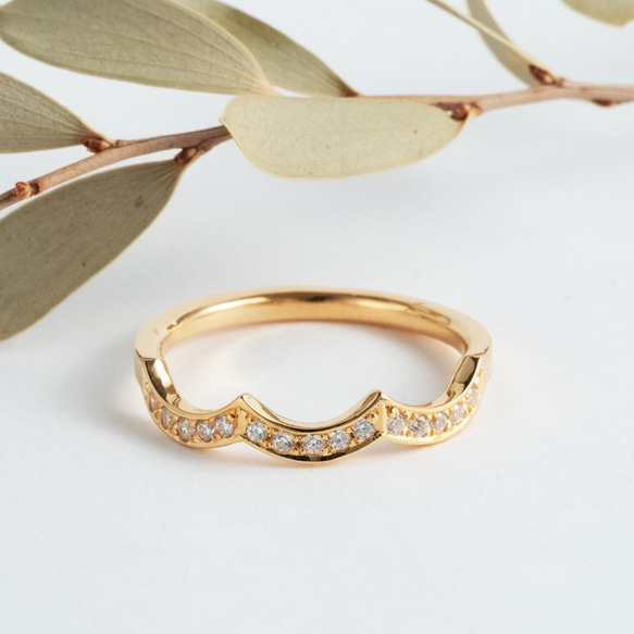 K10YG ダイヤモンド リング / アーチ 指輪・リング MoTo jewelry 通販