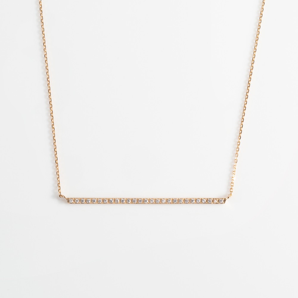 SV925(K18GP) ネックレス-L / バー