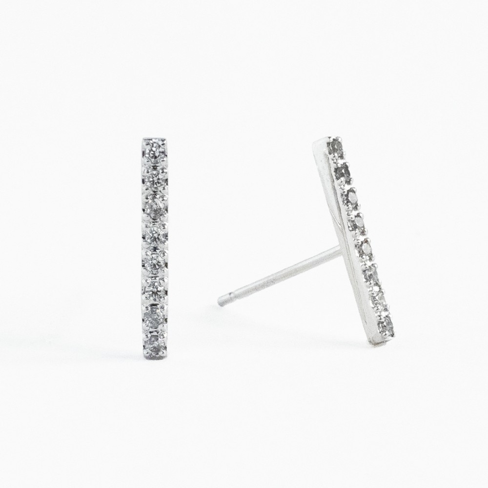 SV925(RH) キュービックジルコニア ピアス / バー
