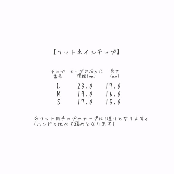 ≪送料無料≫サイズ確認用チップ ◇全5種のうち3〜5種類をご希望の方はこちらから◇ 3枚目の画像