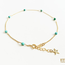 stabilized turquoise anklet 第1張的照片