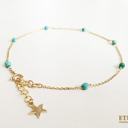 stabilized turquoise anklet 第3張的照片