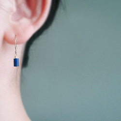 14KGF, Lapis lazuli hook earrings（穿孔耳環） 第4張的照片