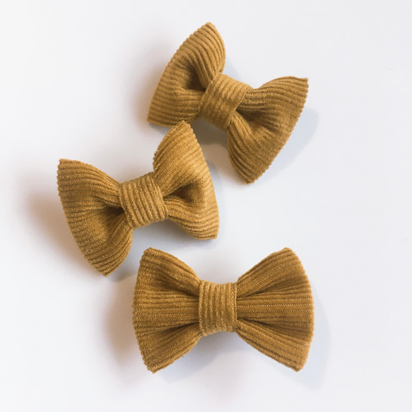 ハンドメイドヘアゴム フレンチコーデュロイ C&Sフレンチコーデュロイ、ハンドメイド、ヘアクリップ