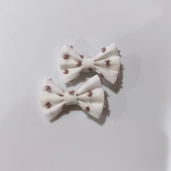 オーダーメイド リバティ ドットミニヨン パッチンピン  ヘアゴム ミニサイズ オーダーメイド リバティ ドットミニヨン パッチンピン ヘアゴム