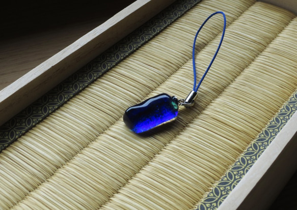 龍鬢表のアクセサリートレイ　いぐさ　畳表　伝統工芸　七宝　高麗　桐箱　畳縁 2枚目の画像