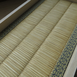 龍鬢表のアクセサリートレイ　いぐさ　畳表　伝統工芸　七宝　高麗　桐箱　畳縁 6枚目の画像
