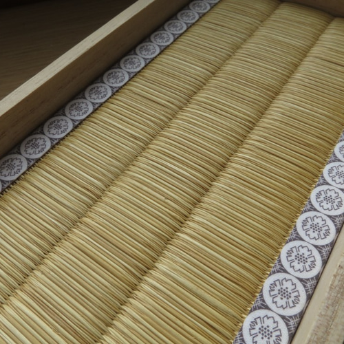 龍鬢表のアクセサリートレイ いぐさ 畳表 伝統工芸 七宝 高麗 桐箱 畳