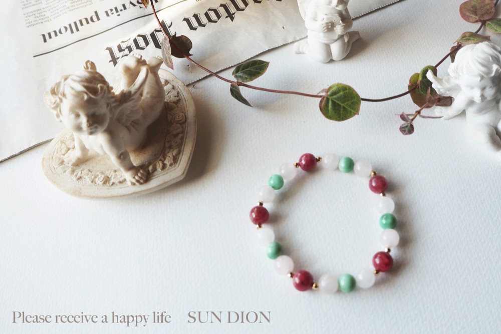 婚活成功へ！恋の天然石ブレス