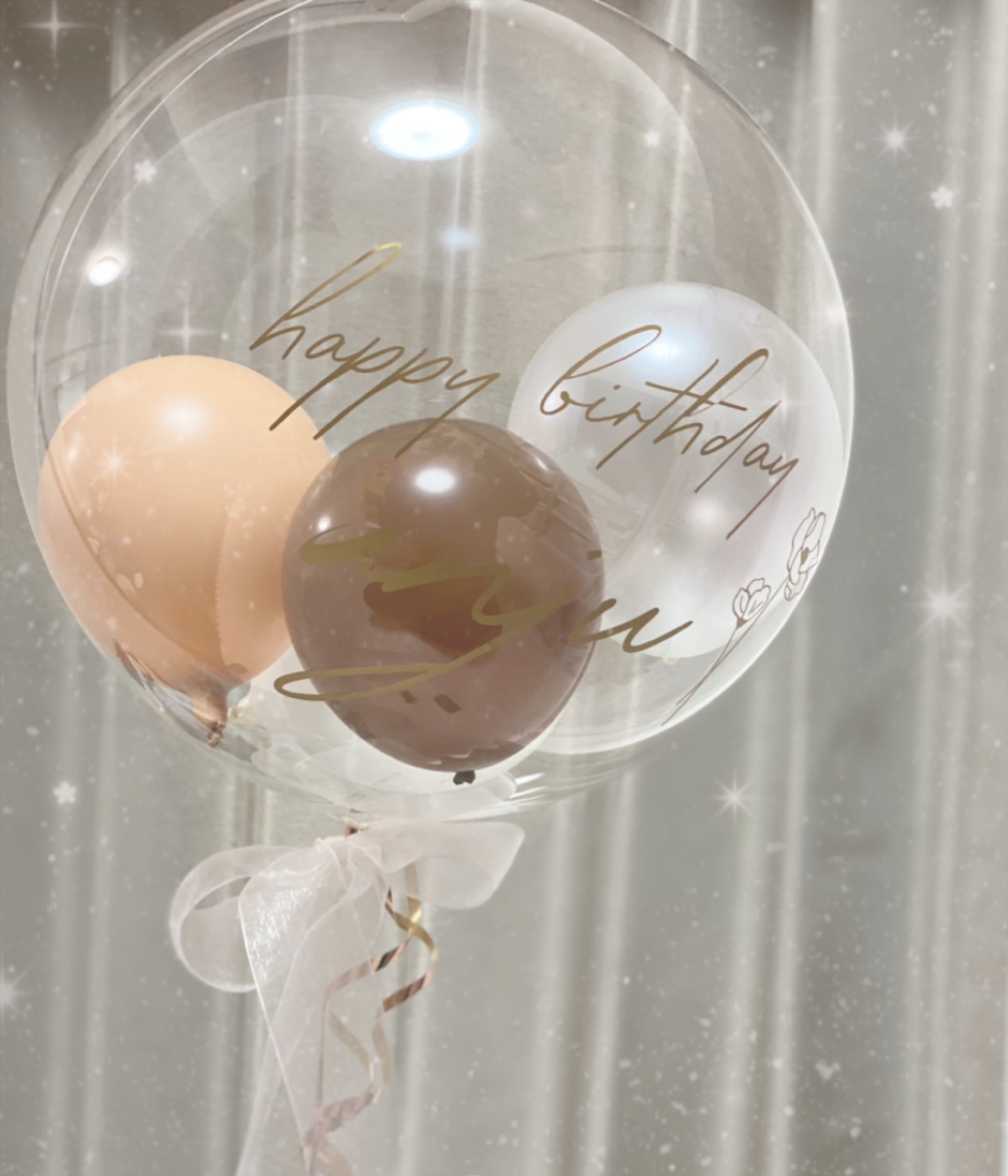 ヘリウムガス入り✨　バルーンインバルーン　結婚式　誕生日　ベビー　記念日