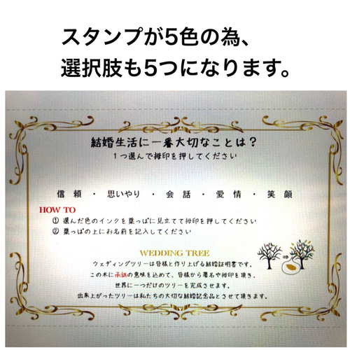 ウェディングツリー♡B4♡5点セット【新郎新婦】ウェルカムボード 