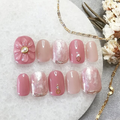 ネイルチップ チップ ニュアンス ピンク ちゅるん うるうる ネイルチップ チップ ニュアンス ピンク ちゅるん うるうる