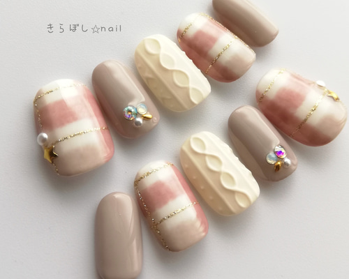 ♡ピンクと黒のガーリーチェック♡ ネイルチップ　ハンドメイド ♡ピンクと黒のガーリーチェック♡ ネイルチップハンドメイド