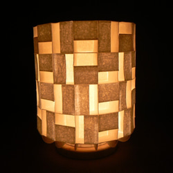 和紙の手作りランプシェード　美濃和紙使用　[ 趣 ] 7-1　癒しの一点物作品 和紙の手作りランプシェード 美濃和紙使用 [楽] 7-1 どこにも