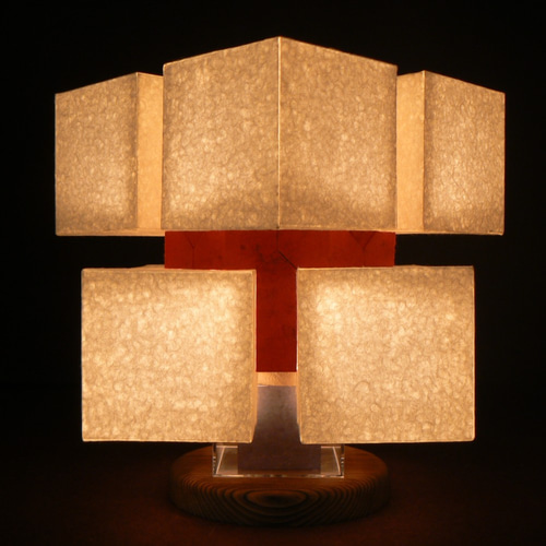 和紙の手作りランプシェード　美濃和紙使用　[ 宴 ] 1-3　癒しの一点物作品 和紙の手作りランプシェード 美濃和紙使用 [折] 3-1 どこにもない癒し