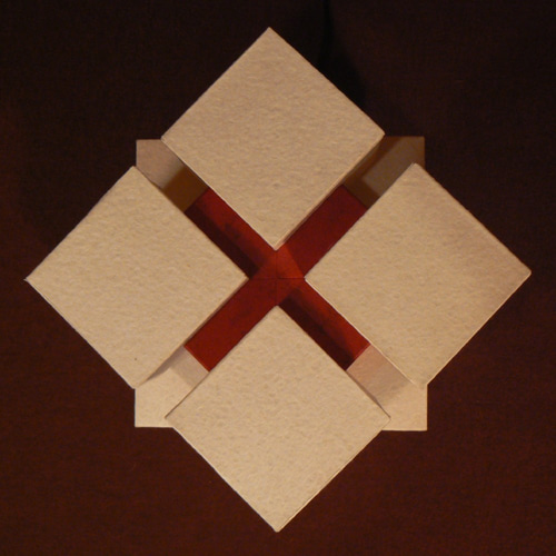 和紙の手作りランプシェード 美濃和紙使用 [函] 11-1 どこにもない癒し