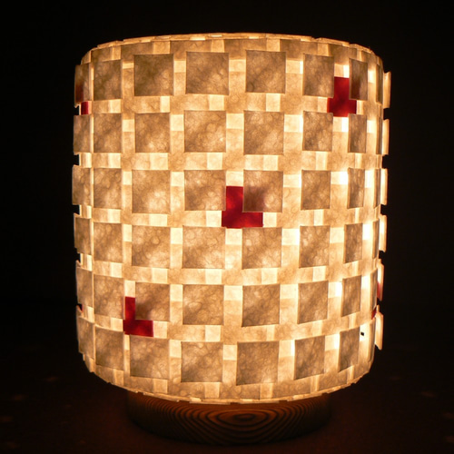 和紙の手作りランプシェード 美濃和紙使用 [譜] 1-1 どこにも