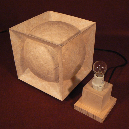 和紙の手作りランプシェード 美濃和紙使用 [郭] 2-2 どこにもない癒し