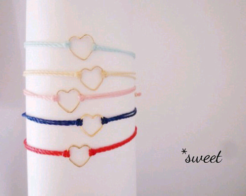 New ♡【LOVE】コードブレス/イニシャル追加可 ブレスレット *sweet