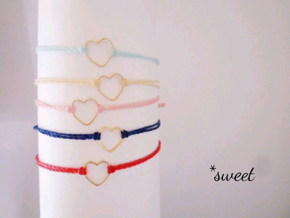 Loveちゃん❤︎オーダーブレスレット New ♡【LOVE】コードブレス/イニシャル追加可 ブレスレット *sweet