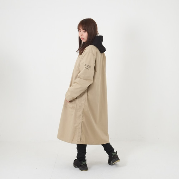 45R　コート　ベージュ　ユニセックス ショップコート ベージュ/ユニセックス コート COMUCAI 通販 10960660